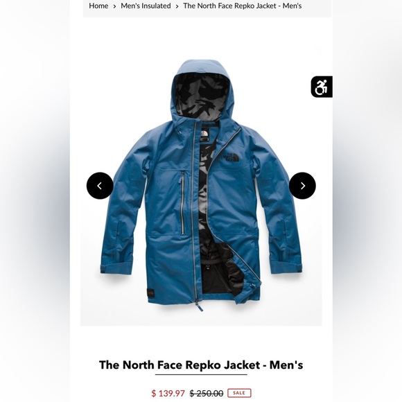 North Face Jacket Hooded Dryvent Mens size Large - Picture 6 of 8